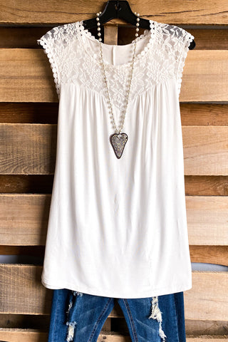 AHB EXCLUSIVE: As Beautiful As It Gets Tunic - White - 100% COTTON