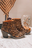 Leave Your Mark Booties - Leopard
