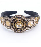 Queen Crystal Headband - Black