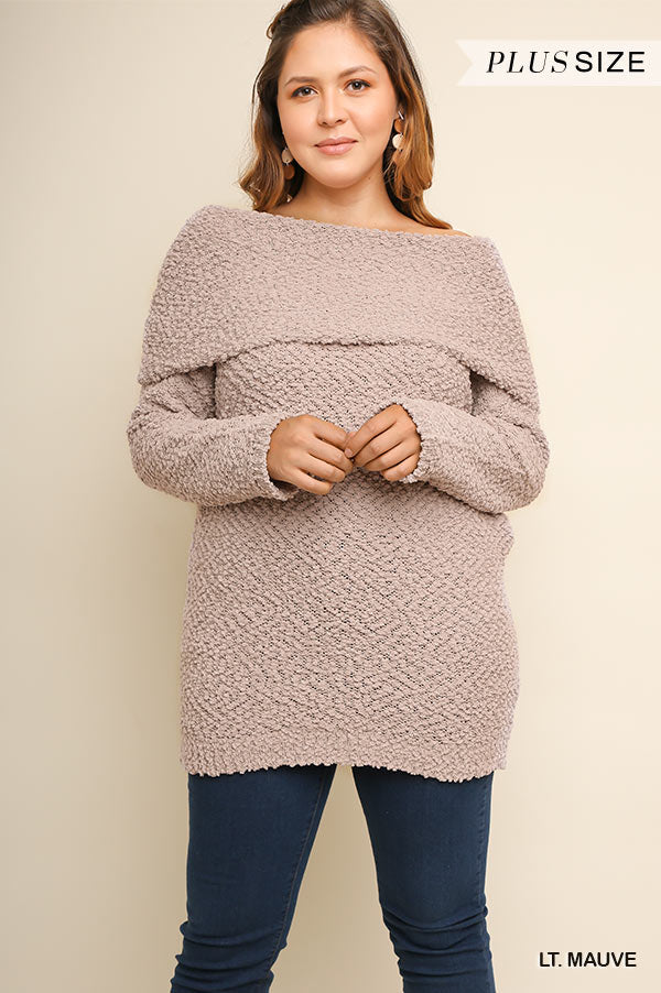 Dreamiest Days Sweater - Lt Mauve [product type] - Angel Heart Boutique