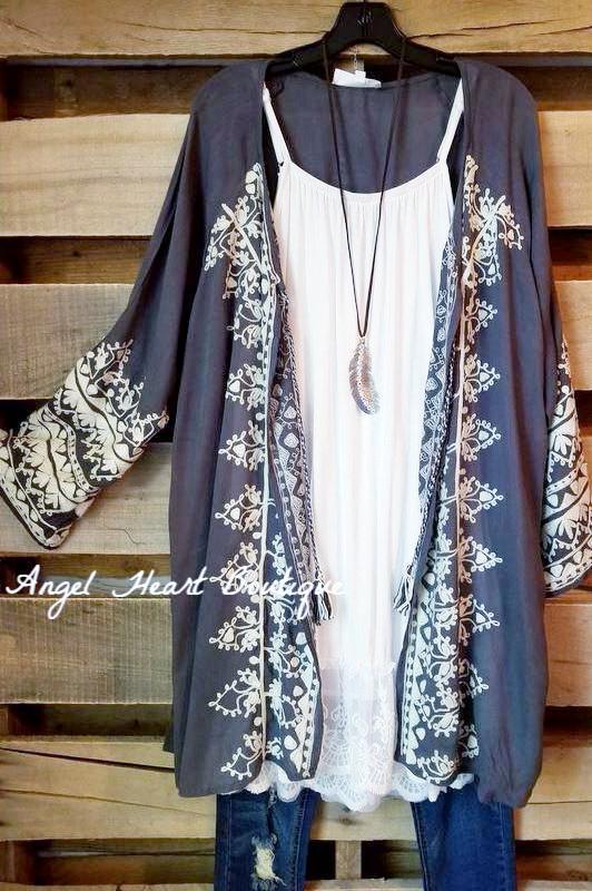 Aura Cardigan - Grey [product type] - Angel Heart Boutique