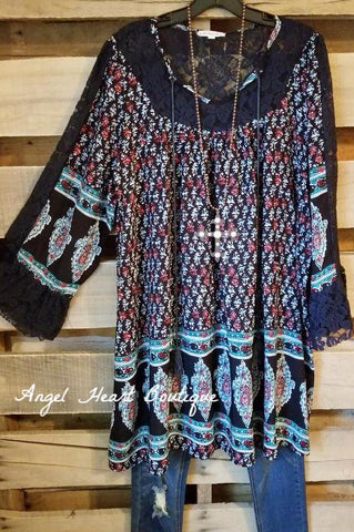 Retro Flower Pearl Long Necklace - Pearl/Gold